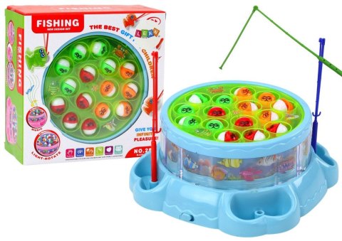 Gra zręcznościowa Łowienie Rybek Wędki Światła Dźwięki Niebieska Lean (19586)