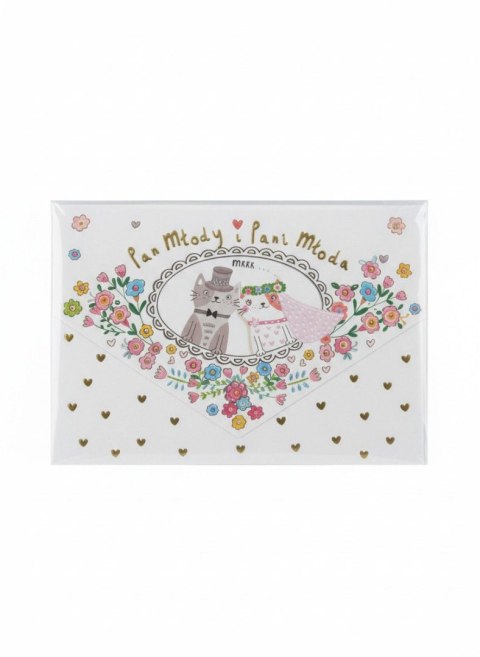 Kartka składana A5 A5 Ślub koty Henry (5905701488247)