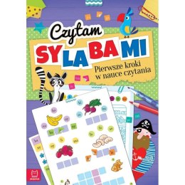 Książka dla dzieci Czytam sylabami. Pierwsze kroki w nauce czytania - z naklejkami. Wydanie IV Aksjomat