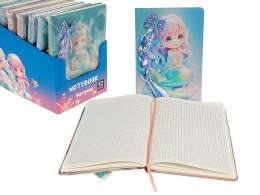 Notes (notatnik) A5 dziewczynka z warkoczem krata Adar (629837)