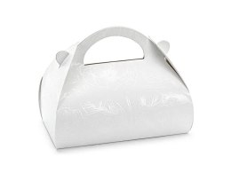 Opakowanie ozdobne Perłowe gałązki (1 op. / 10 szt.) biały [mm:] 160x150x 80 Partydeco (PUDCS22-008)