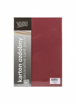 Papier ozdobny (wizytówkowy) A4 flash bordowy 200g Galeria Papieru (205416)