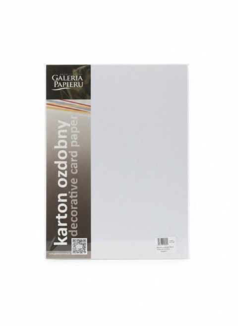 Papier ozdobny (wizytówkowy) A4 pearl diamentowa biały 210g Galeria Papieru (205451)