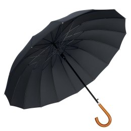 Parasol Automatyczny Pokrowiec Na Ramię 24-Żeberkowy Czarny 115 cm Lean (27702)