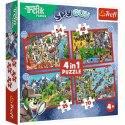 Puzzle Trefliki Podróże 4 el. Trefl (34675)