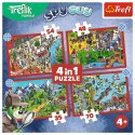 Puzzle Trefliki Podróże 4 el. Trefl (34675)