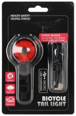 Rower Lampka rowerowa USB tył Mega Creative (582864)