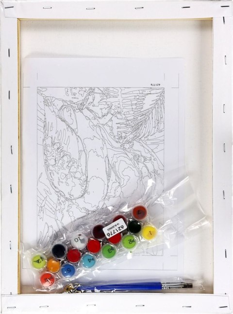 Zestaw kreatywny Malowanie po numerach 30x40cm Papugi Flamingo Line (FSY287)