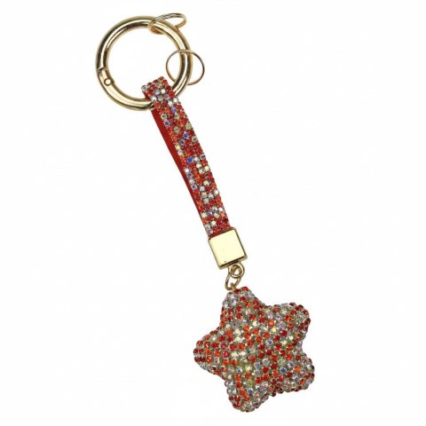 Brelok cyrkonie gwiazdka, mix kolorów