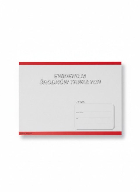 Druk offsetowy A4 Ewidencja środków trwałych Stolgraf (P7)
