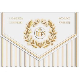 Kartka składana A5 A5 KOMUNIA PASKI Henry (5905701485871)