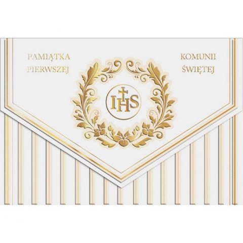 Kartka składana A5 A5 KOMUNIA PASKI Henry (5905701485871)