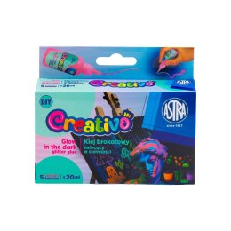 Klej w tubie brokatowy, świecący w ciemności 20ml Creativo (332025010)