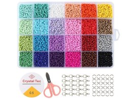 Koraliki dla dziewczynki do nawlekania, do tworzenia bransoletek Adar (632554)