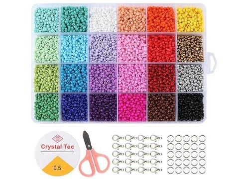 Koraliki dla dziewczynki do nawlekania, do tworzenia bransoletek Adar (632554)