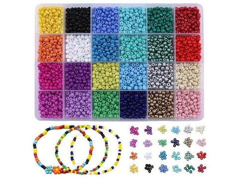 Koraliki dla dziewczynki do nawlekania, do tworzenia bransoletek Adar (632813)