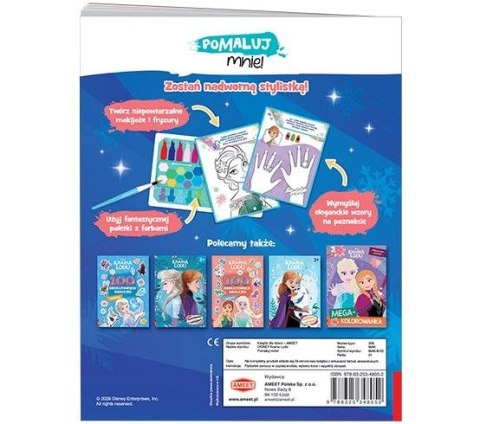 Książka dla dzieci Kraina Lodu. Pomaluj mnie! Ameet (MAK 9102)