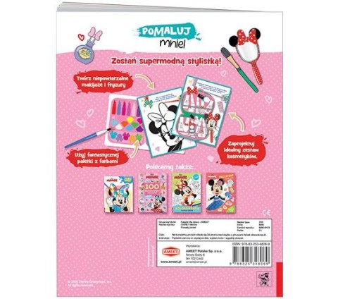 Książka dla dzieci Minnie. Pomaluj mnie! Ameet (MAK 9103)
