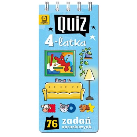 Książka dla dzieci Quiz 4-latka. 76 zadań obrazkowych Aksjomat