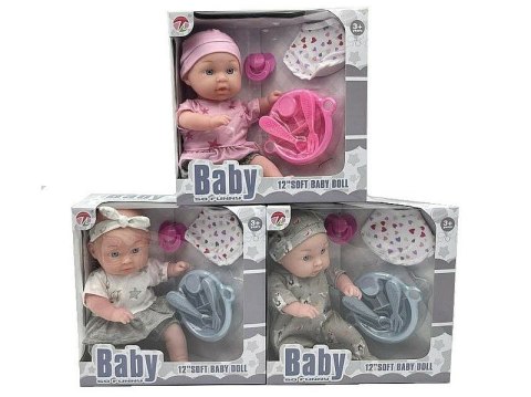 Lalka bobas z akcesoriami do karmienia, z dźwiękiem [mm:] 300 Adar (602908)