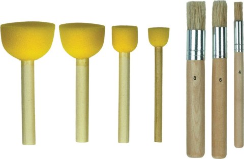 Pędzel Craft-Fun Series zestaw 7 szt. nr mix Titanum