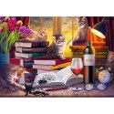Puzzle koci wieczór 2000 el. Trefl (27126)