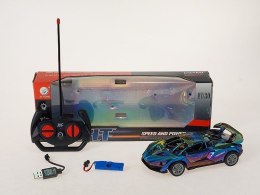 Samochód na radio 19cm, z akumulatorem i kablem USB Adar (616721)