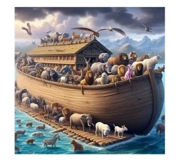 Zestaw kreatywny Diamentowa mozaika Arka Noego 40x30cm Norimpex (NO-2001950)