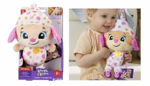 Pluszak interaktywny Ucz się i śmiej Siostrzyczka Szczeniaczka Muzyczna Przytulanka-Utulanka Polska wersja językowa Fisher Price
