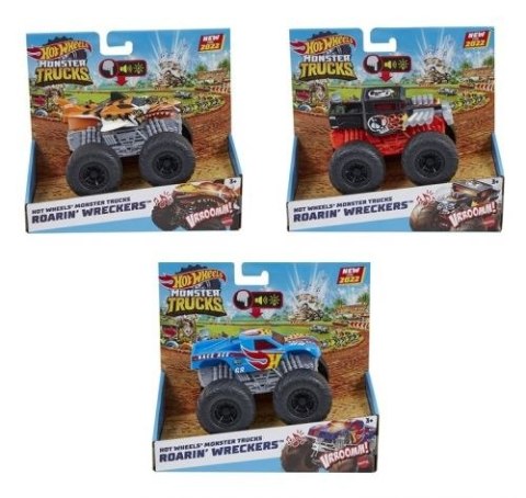 Samochód Monster Trucks 1:43, światło i dźwięk Hot Wheels (HDX60)