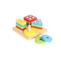 Zabawka edukacyjna drewniana inteligencja 4w1 Smily Play (AC7620 AN01)