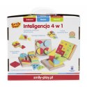 Zabawka edukacyjna drewniana inteligencja 4w1 Smily Play (AC7620 AN01)