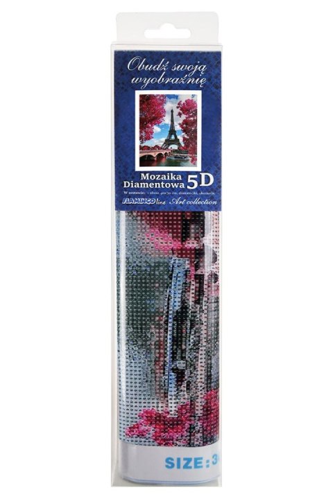 Zestaw kreatywny Diamentowa mozaika 30x40cm Wieża Eiffla 1 Flamingo Line (TGD72828)