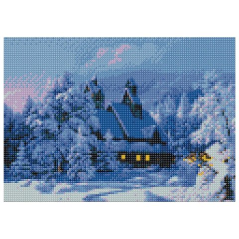 Zestaw kreatywny Diamentowa mozaika 30x40cm Zima 1 Flamingo Line (TGD79707)