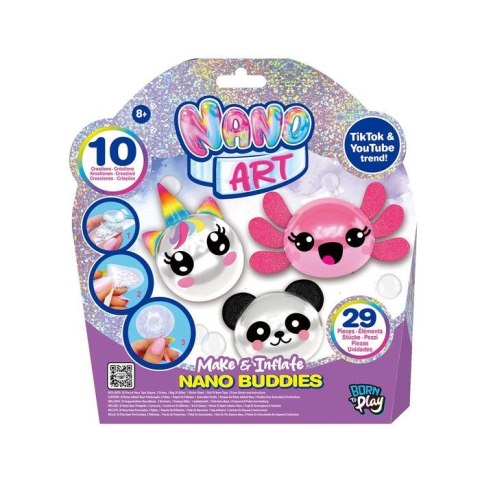Zestaw kreatywny dla dzieci Nano CRAFT Make Inflate Nano Buddies Orbico Sp. Z O.o. (238101-6L-F25)