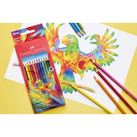 Kredki ołówkowe Ergonomics 12 kol. Faber Castell (116512 FC)