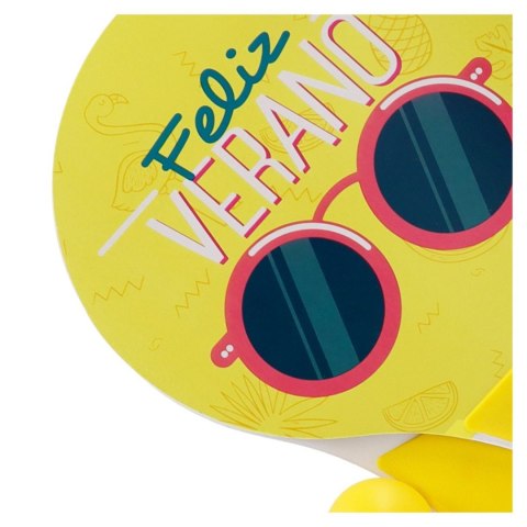 Rakieta plażowa drewniane z akcesoriami Emotki Mega Creative (584835)
