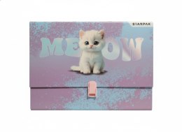 Teczka z szerokim grzbietem na zatrzask Kitty A4 mix Starpak (583306)
