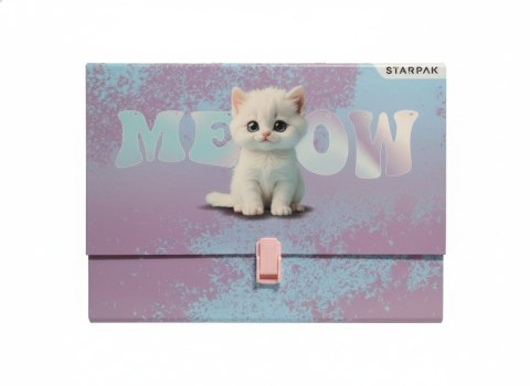 Teczka z szerokim grzbietem na zatrzask Kitty A4 mix Starpak (583306)