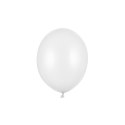 Balon gumowy metalizowany 100 szt biały metalizowany 12cal Partydeco (12m-070)