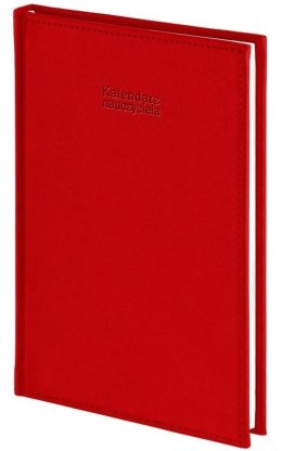 Kalendarz nauczyciela książkowy (terminarz) Vivella czerwony A5 143mm x 204mm Wokół Nas (A5TN065B)