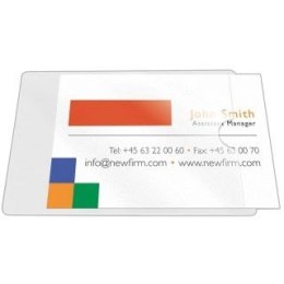 Kieszeń samoprzylepna na wizytówki przezroczysty [mm:] 56x93 Q-Connect (KF27038)