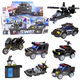 Klocki konstrukcyjne pojazdy SWAT 2w1 MIX Lean (23584)