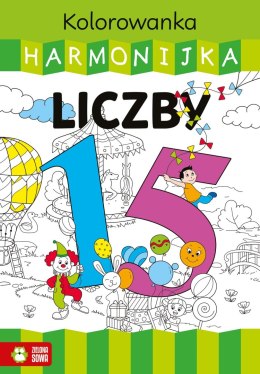 Książka dla dzieci harmonijka. Liczby Zielona Sowa