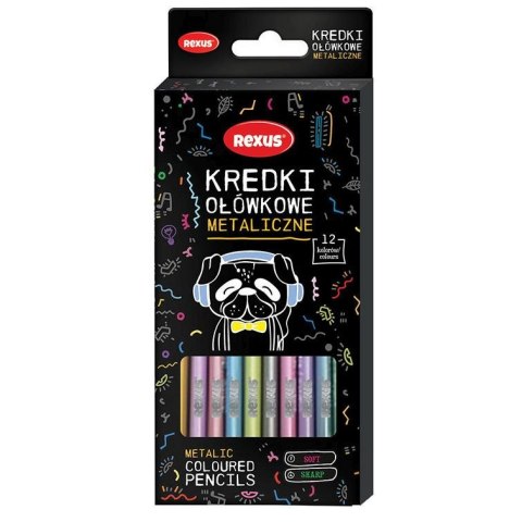 Kredki ołówkowe Teens 12 kol. Rexus (63407)