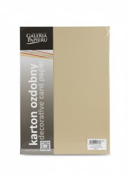 Papier ozdobny (wizytówkowy) A4 Ryps beżowy 250g Galeria Papieru (204702)