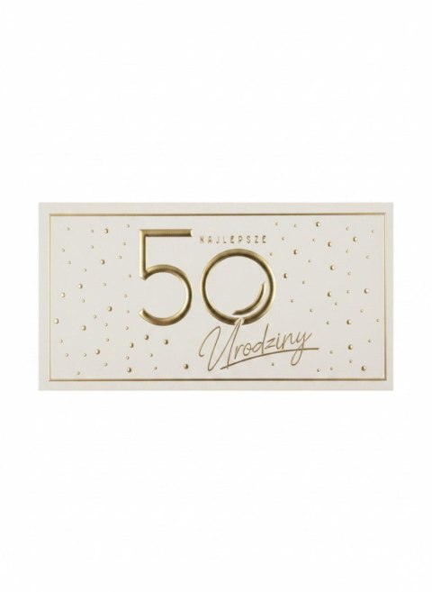 Skarbonka pudełko na banknoty Kukartka (MB-017 Urodziny 50 Elite)
