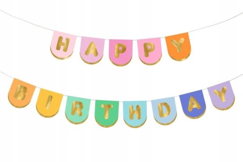 Baner kolorowy happy birthday Partydeco (grl116)
