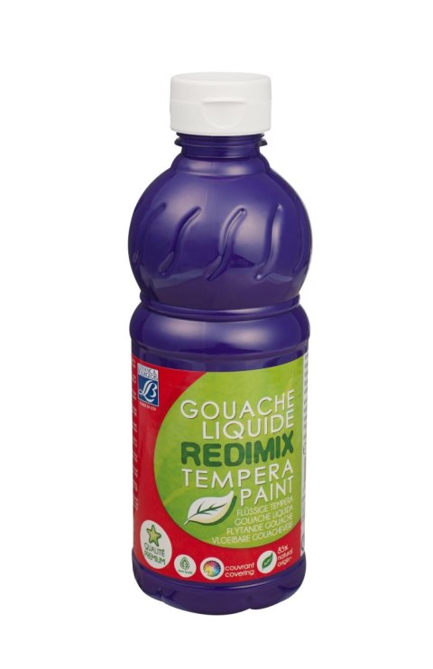 Farba tempera REDIMIX kolor: fioletowy 500ml 1 kolor. Lefranc&Bourgeois (188008)