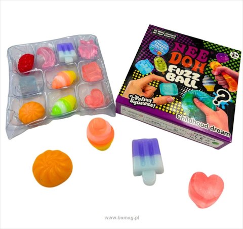 Gniotek Niespodzianki gniotki FuzzBall 10szt Bemag